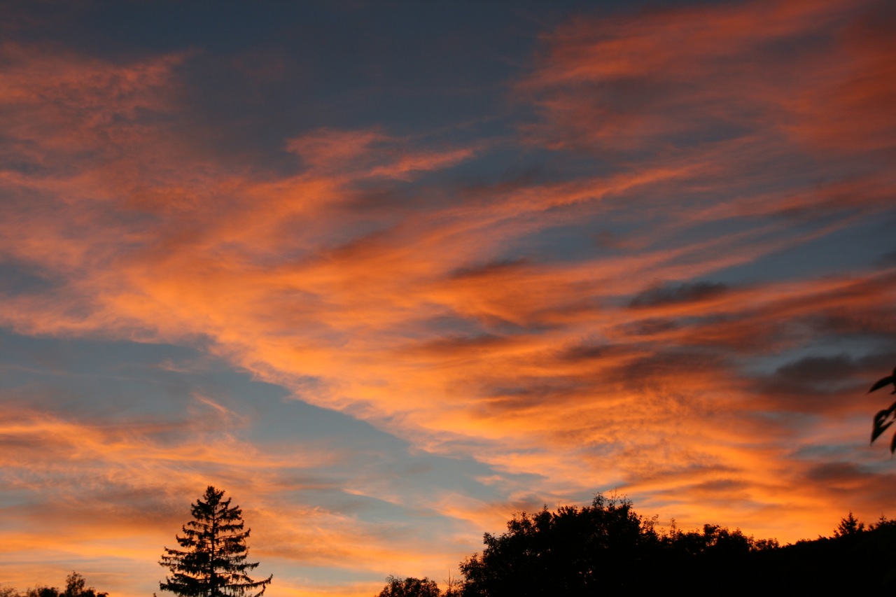 Abendrot in Walchstadt