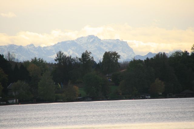 Die Zugspitze am See